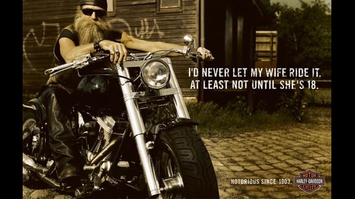 Harley Davinson anuncio